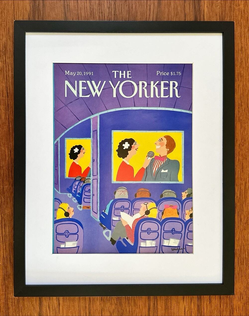 Framed 1991 The New Yorker Magazine May 20 Movies On Board Barbara Westman